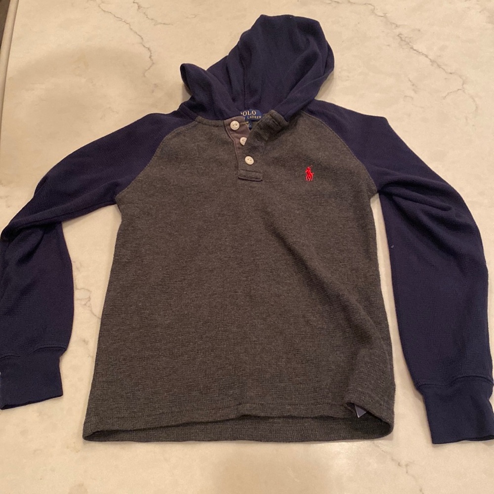 New kids polo hoodie